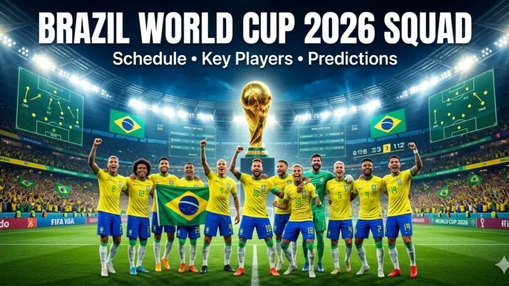 Brazil fifa world cup 2026 squad, schedule, key players and predictions 2 Brazil FIFA World Cup 2026 Schedule