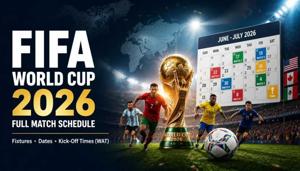 Fifa world cup 2026 schedule: full match fixtures, dates and kick-off times (wat) 2 FIFA World Cup 2026 Schedule Overview